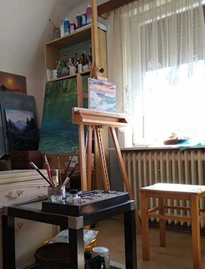 Blick ins Atelier von Lisa Stremlau